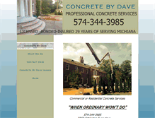 Tablet Screenshot of concretebydavid.com